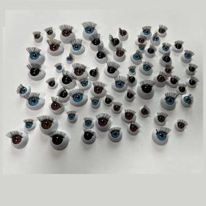 Quality Acrylic oval doll eyes with eyelashes wholesale