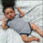 22inch dark black doll
