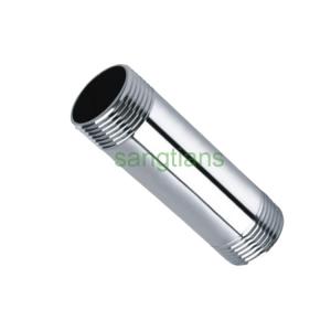 Quality DN6 100mm length 304 stainless steel double male thread pipe nipple wholesale