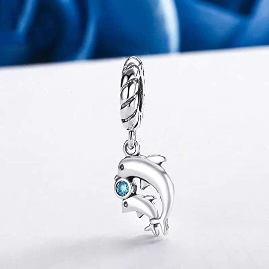 ABAOLA Wonderful Ocean Underwater World 925 Sterling Silver Bead Shark Turtle Tropical Fish Charm Fit Original Pendant