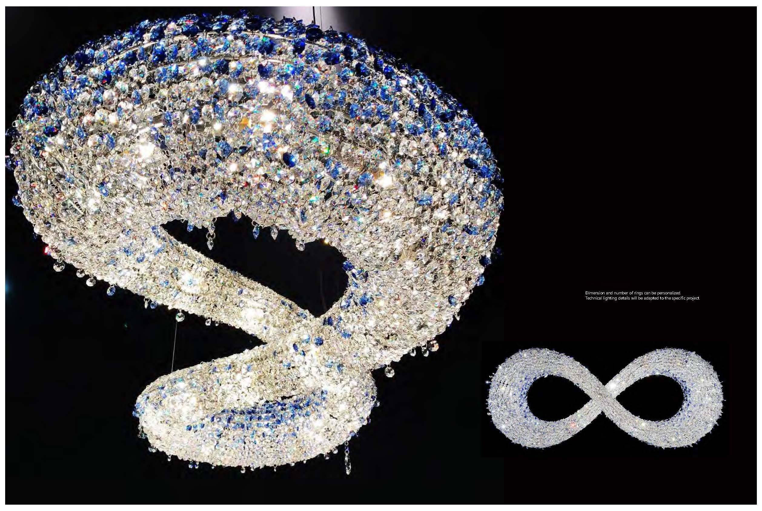 Art Light Luxury Crystal Chandelier For Living Room Restaurant Hotel Lobby