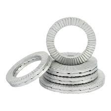 Railroad Rail Fasteners Zinc Plated Conical Disc Shape High Spring Force Axial Space Saving Prevents Loosening
