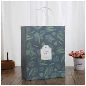Quality Custom Order Luxury Kraft Paper Handle Craft Shopping Carrier Paper Bag For Gift Takeaway wholesale