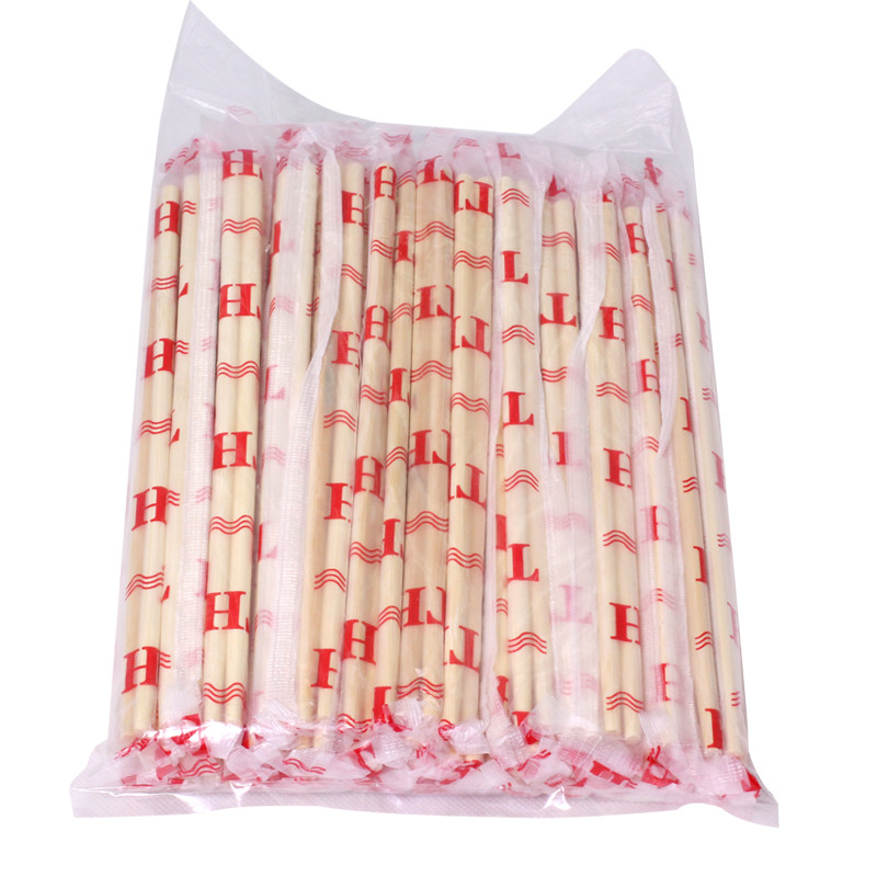 21cm Restaurant Disposable Bamboo Chopsticks Custom Printed Fast Food