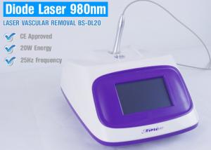 China Red Blood Vascular Removal Machine , 980nm High Power Diode Laser For Spider Vein on sale