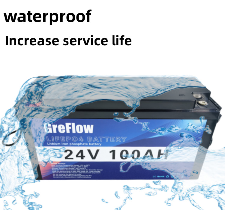 Bluetooth APP 24 Volt Marine Battery Lithium Iron Phosphate Deep Cycle