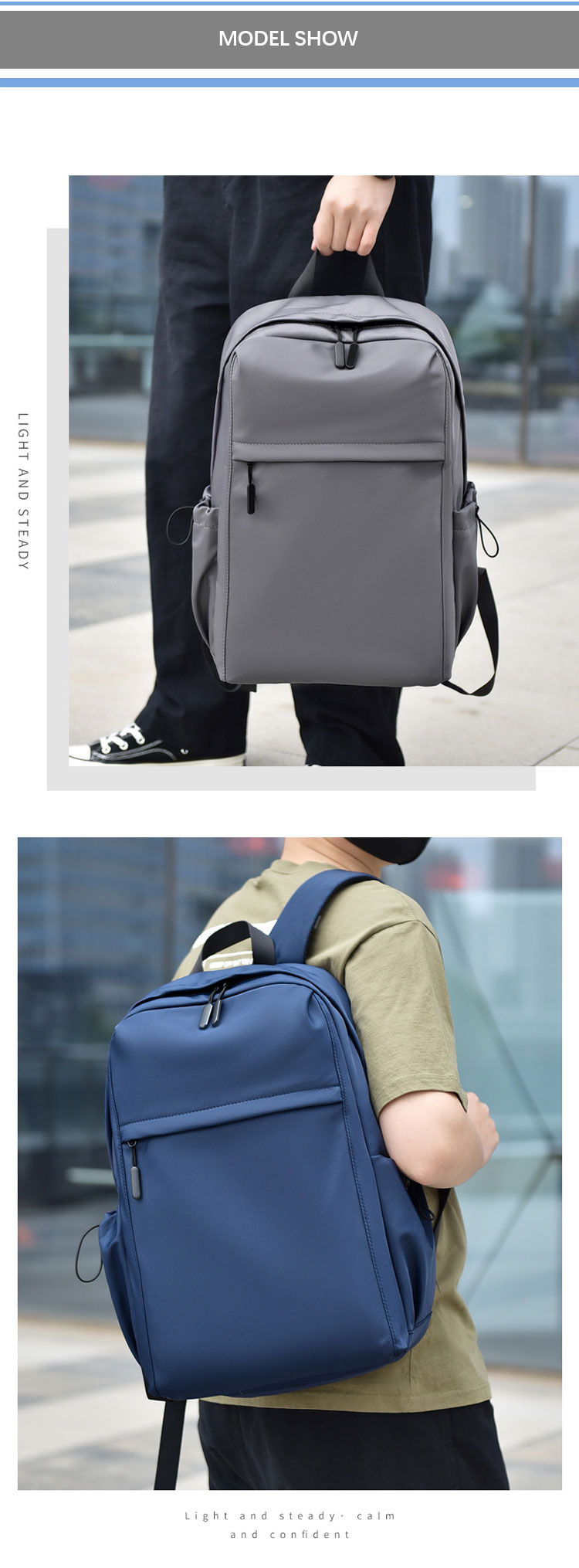 Men Women Business Computer Backpack Convenient Lightweight with USB Interface