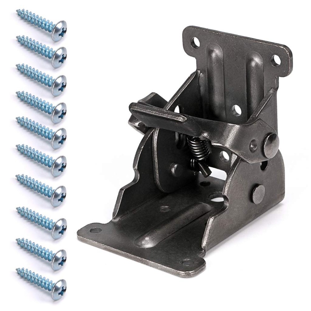 63mmx68mmx54mm Lock Extension Table Bed Leg Feet Steel Folding Foldable Support Bracket