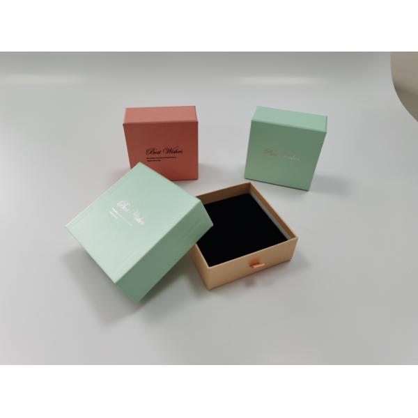 Degradable Jewelry Printed Packaging Box Embossing Self Laminating Card