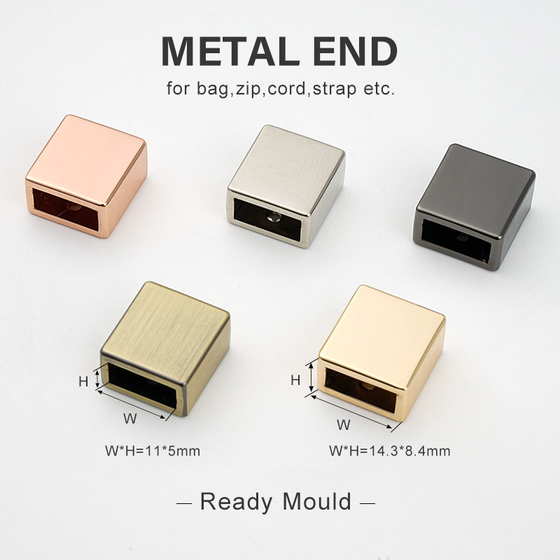 11 20 23 25mm Metal Zipper End Stopper Customized Rose Gold Silver Zip End for Handbag
