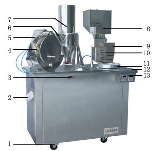 Mutifunctional Filling Equipment Capsule Filling Machine For granul pellet powder