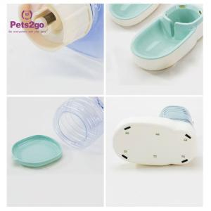 Blue Easy Carrying 2.5kg PP Pet Feeder Bowls