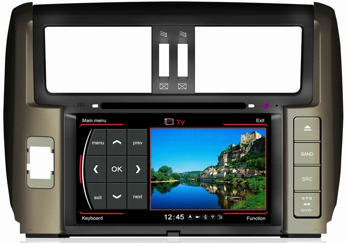 Ouchuangbo multimedia radio sat navi DVD for S100 Toyota Prado 2010 china wholesaler unit OCB-065