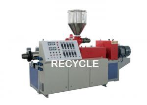 China Conical Twin Screw Plastic Extruder Machine , Double Screw Extruder For PVC Pipes on sale