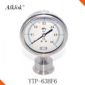 China Sanitary Manometer Gas Pressure Gauge , Diaphragm Type Gas Grill Pressure Gauge on sale