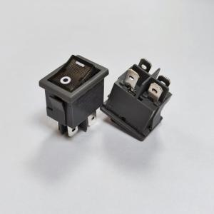 Quality Illuminated Rocker Light Switch R19A Gray 21*15mm 12A 125V/250V wholesale