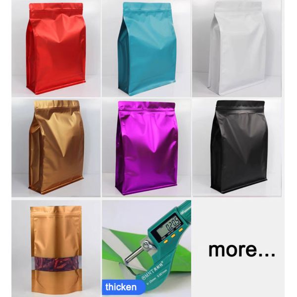 Resealable Plastic Eight-Side Aluminum Foil Ziplock Bag Food Packaging