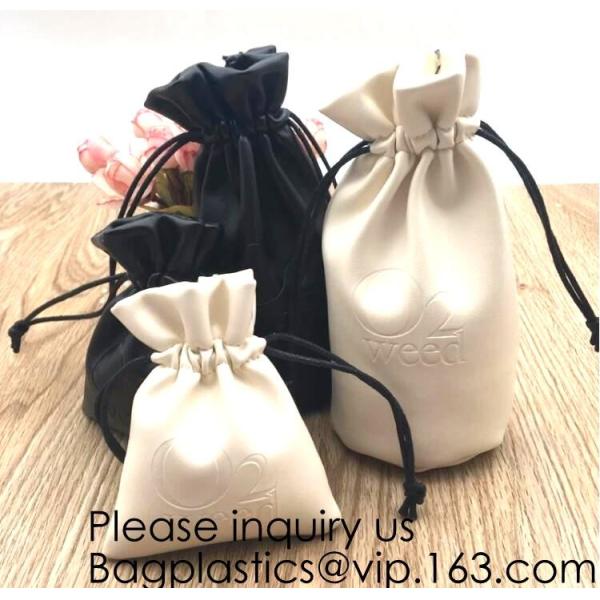 Fashion PU Leather Gift Bag Jewelry Pouch Drawstring Waterproof Bag Universal Headphone Protection Pouch/Portable Travel