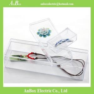 Quality Cheap price high transparent PS material plastic packaging box with cover and bottom wholesale