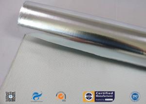 China Heat Resistant Aluminum Foil Laminated Coated  Fiberglass Cloth on sale