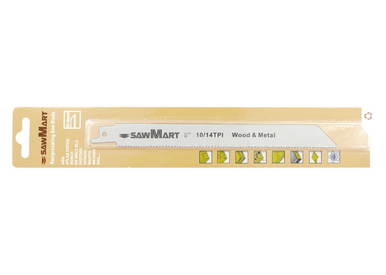 Reciprocating saw blade WB81014A BIM 10T/14T 200mm For wood and metal material