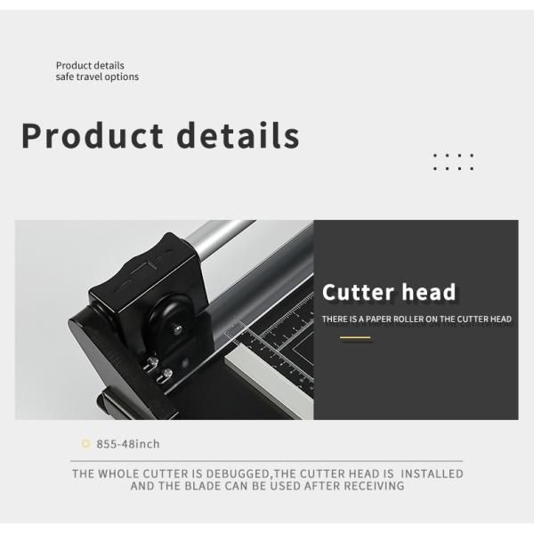 1800MM Cutting Length 71 Inch Rolling Blade Paper Cutter Trimmer for Products 14.8KG