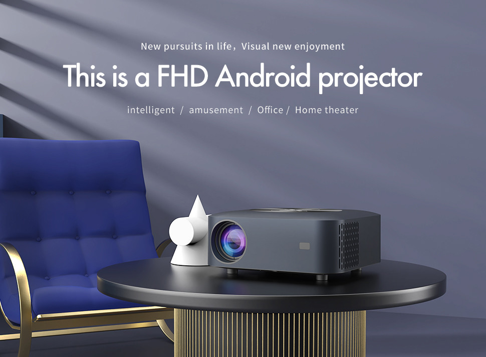 Lcd Smart 4k Cinema Android 9 Home Theater Full Hd Mini Pico Projector 200inches