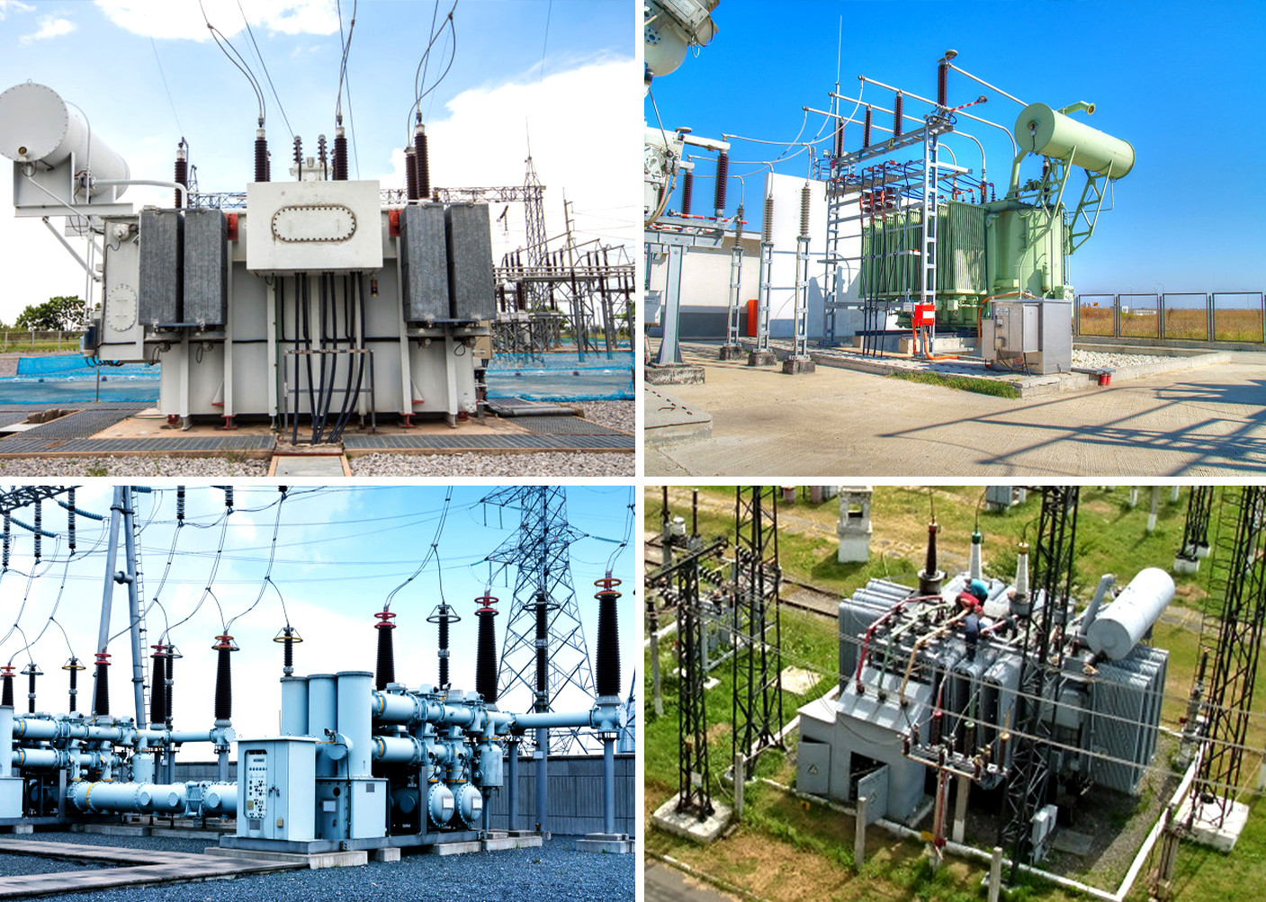 66kV Oil Immersed Transformer Three Phase Double Winding Voltage Regulating Power Transformer
