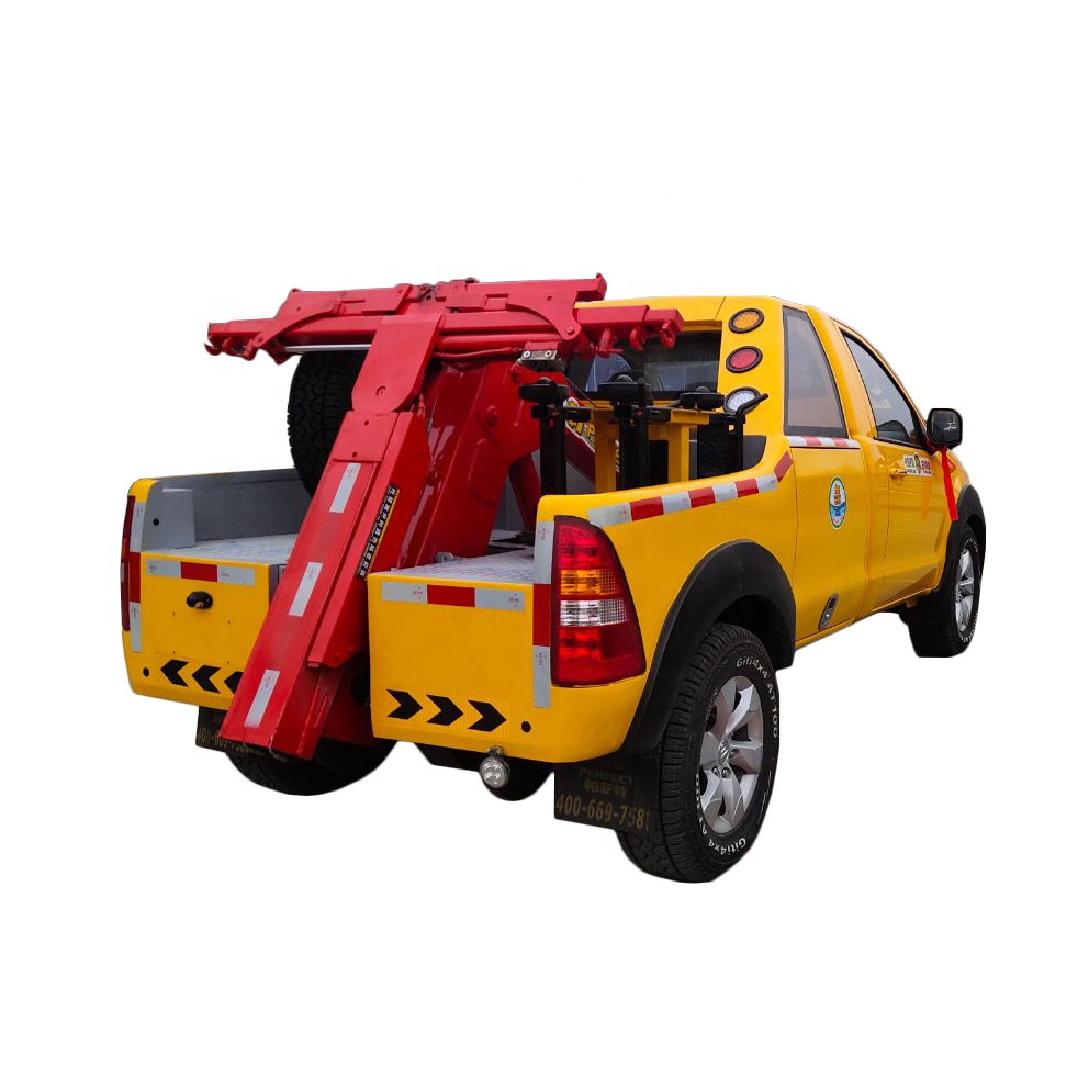 Single Row Multimedia System 2 Ton Transfer Car Mini Pickup Wrecker Tow Truck Towing