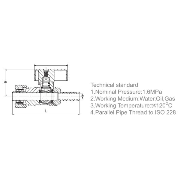 DN10 1.6MPa Gas Hose Valve