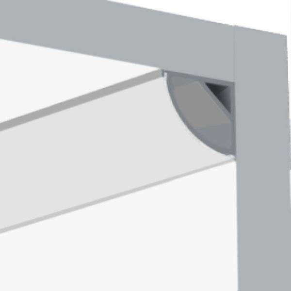 1616 IP20 LED Aluminium Profile 110lm V Shape Aluminum Channel Cabinet Light