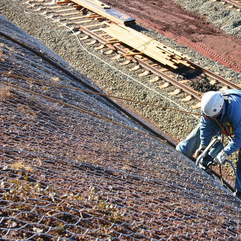 Galvanized Hexagonal Wire Mesh Hexagonal For Bank / Mountain Protection