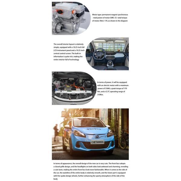 EV Mini Changan Used Car Benben E-Star Electric New Energy Vehicle