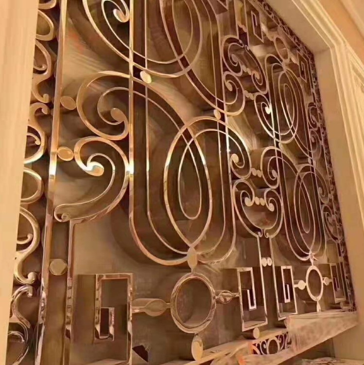 Italy 3D decorative metal wave wall panels with light for decoration