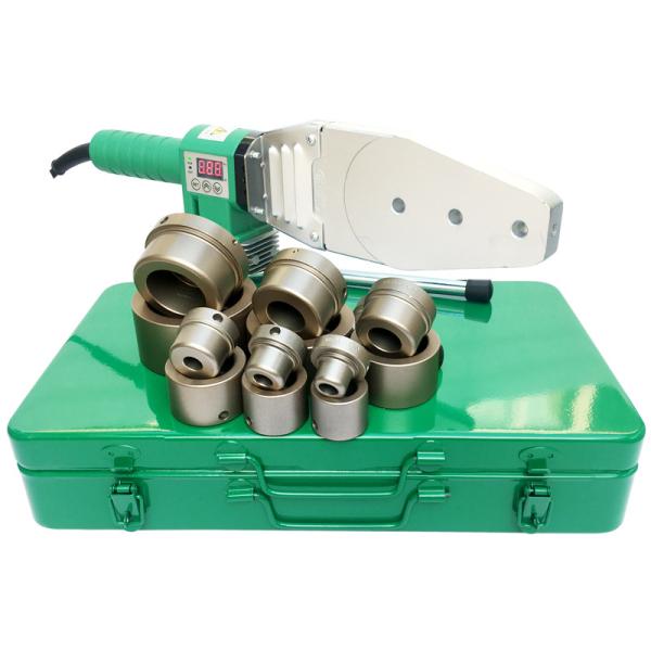 Plastic Pipe Fusion Welder 20-63mm 800W/220V For PPR, PE, PP，PVDF And PB Pipes Separate Front Die Head Corner Welding