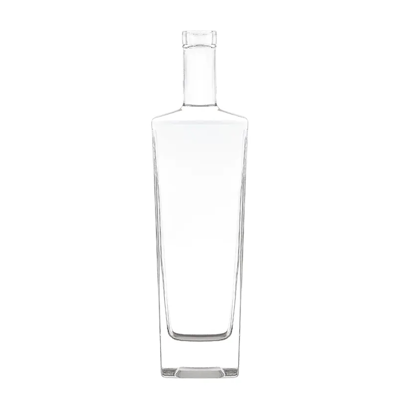 500ml 700ml 750ml Cork Whisky White Liquor Water Sauce Fruit Embossed Vodka Bottle