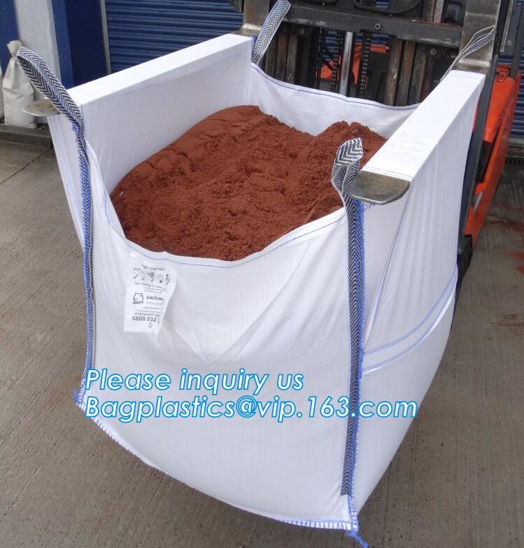 PP jumbo bag/ big bag/ton bag for sand, building material, chemical, fertilizer, flour , sugar,China factory directly bi