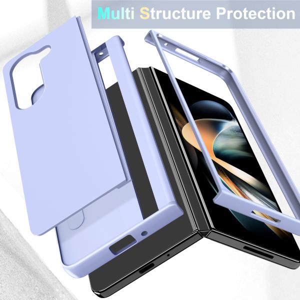 5G Fashion PC Protective Phone Case Samsung Zfold 5 With Flip Stand And Black Color