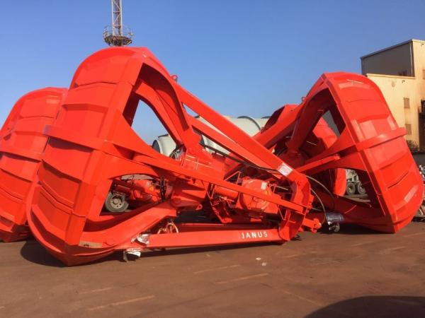 Cheap ISO Mechanical Control Orange Peel Grab Bucket Electro Hydraulic Remote Control for sale