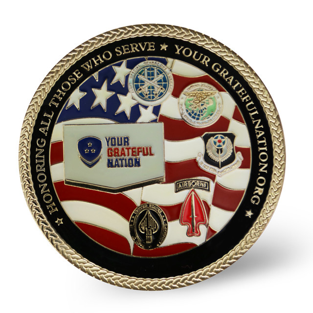 Multi Function Round Challenge Coin 2 Inch Collectible Challenge Coins