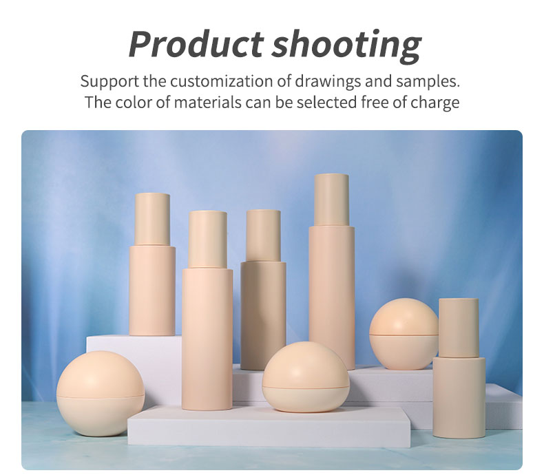 Round Shape 50ml Cosmetic Bottles Customized PETG Cream Jar Skincare Packaging With SCREW CAP