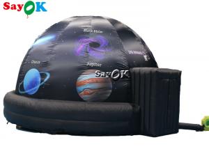 China 5m Diameter Inflatable Planetarium Black Projection Dome Tent For Science Dispaly on sale
