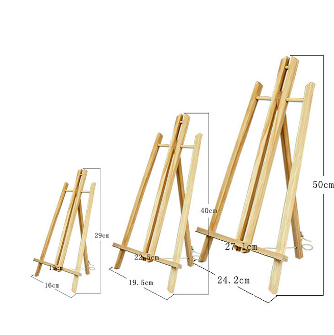 Wholesale Painting Artwork Display Wooden Easel Stand Tabletop Mini Wooden Easel