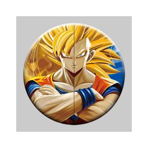 Round 5x5cm 3D Flip Lenticular Anime Pins With Goku