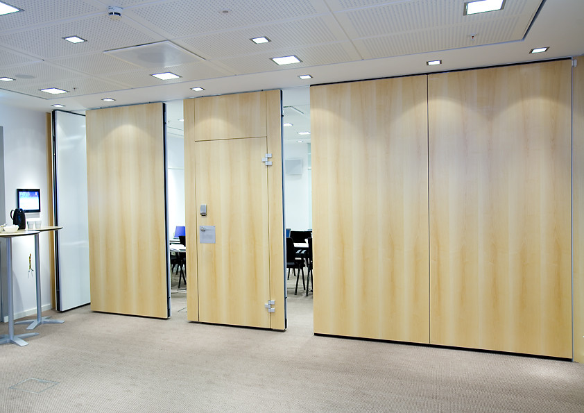 Fashion Sliding Office Partition Walls With Aluminum Frame Hanging System Interior Position