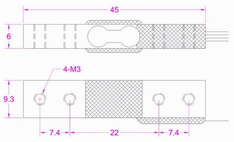 500g Miniature Single Point Load Cell 1kg Micro Weight Sensor 300g