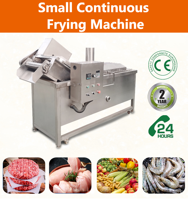 Industrial Continuous Falafel Fryer Machine for Puff Puff Frying in Industrial Setting