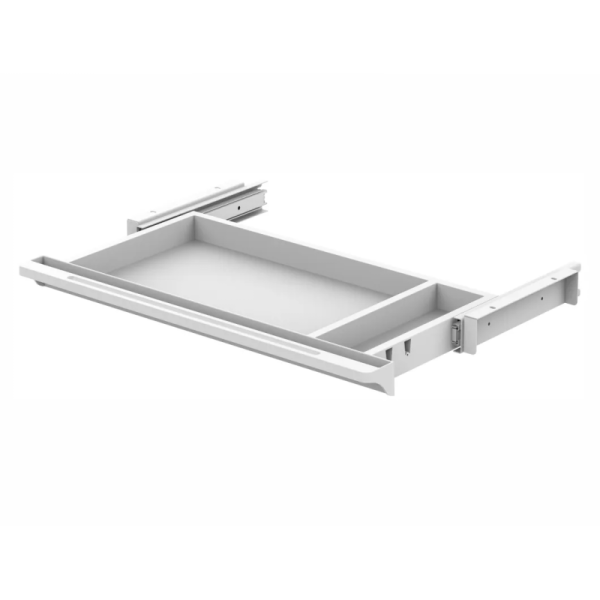 Plastic Lift Desk Accessories Hidden Under Desk Drawer For Laptop Storage Tray 505mm