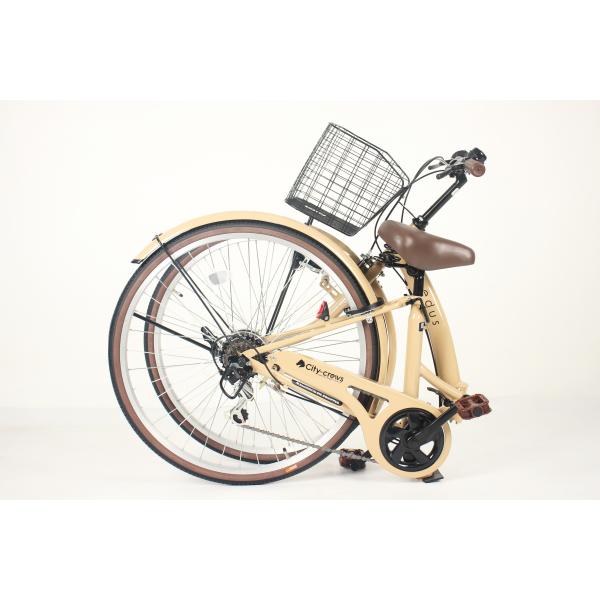 Comfortable Saddle Folding Road Bike High Carbon Steel Frame Folded 26 Inches