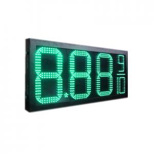 Quality OUTDOOR GREEN LED SIGNS PRICES WITH 12 INCH DIGITS FOR DOUBLE SIDES wholesale
